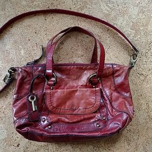 Fossil red bag, medium sized